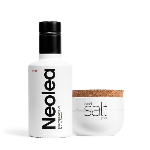 Neolea Premium A Set 네오리아 프리미엄 A 세트 / Extra Virgin Olive Oil 250ml + Sea Salt  엑스트라버진 올리브오일 250ml + 씨솔트